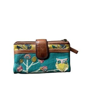 FOSSIL Owl Leather Wallet